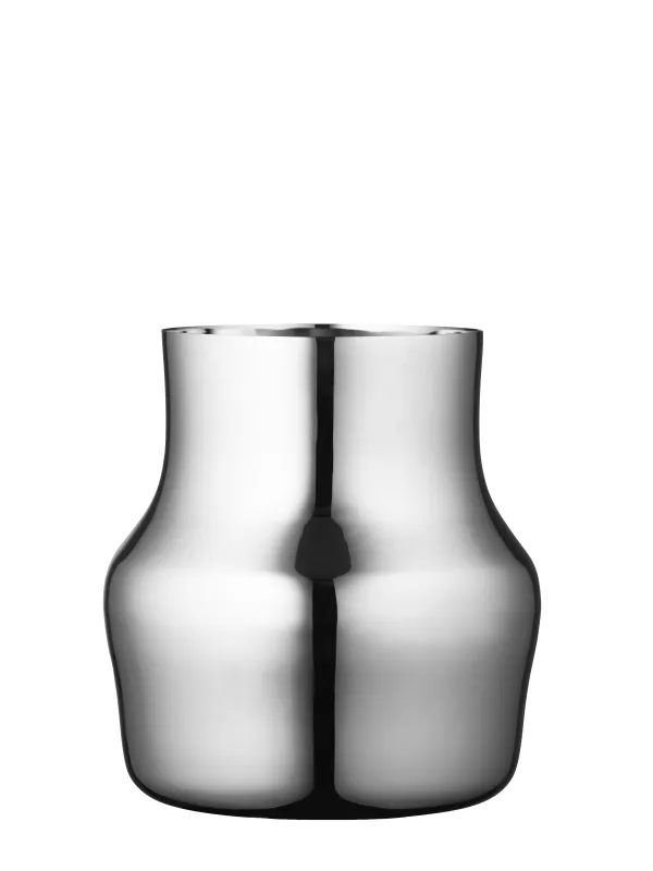 Produkt Gense Vase 18 x 19,5 cm i blank stål, Dorotea Billede