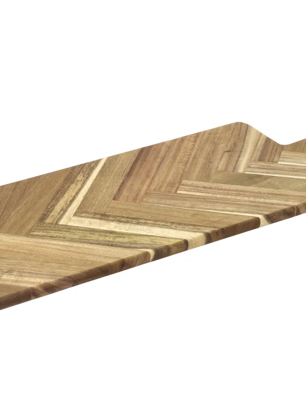 Produkt HOLM Serveringsbræt m. sildeben 55 x 20 x 1,5 cm i FSC certificeret akacietræ Billede