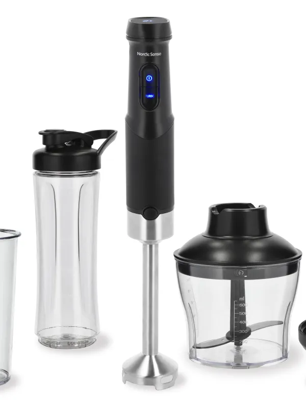 Produkt Nordic Sense stavblender, digital med smoothie funktion, sort Billede