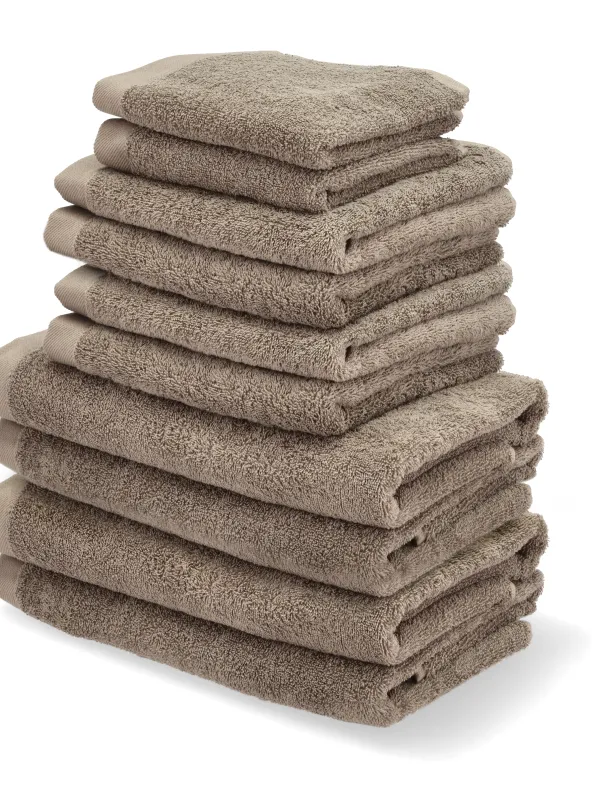 Produkt Södahl Comfort håndklædepakke - 10 dele, taupe - SAMPAK Billede