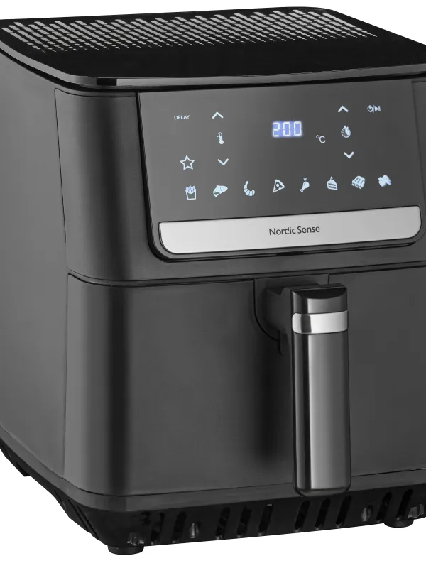 Produkt Nordic Sense Airfryer 6,5 L m. undervarme, 1800 watt i sort Billede