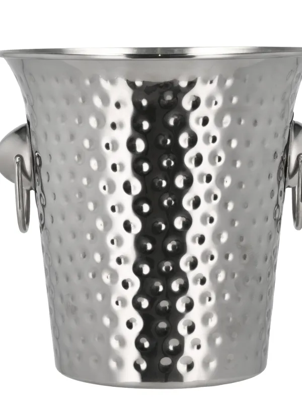 Produkt Funktion Champagne- /vinkøler 4 L, dia. 20 cm højde 20 cm i bank hammeret stål, BAR Billede