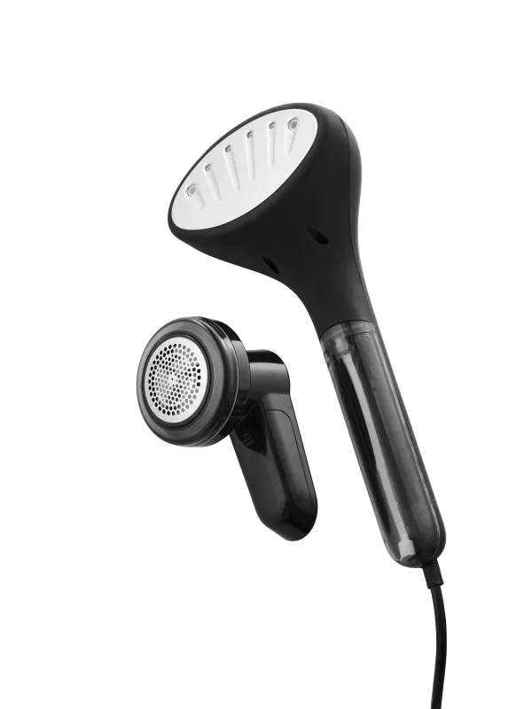 Produkt Nordic Sense steamer 1000 watt inkl. fnugfjerner, sort Billede