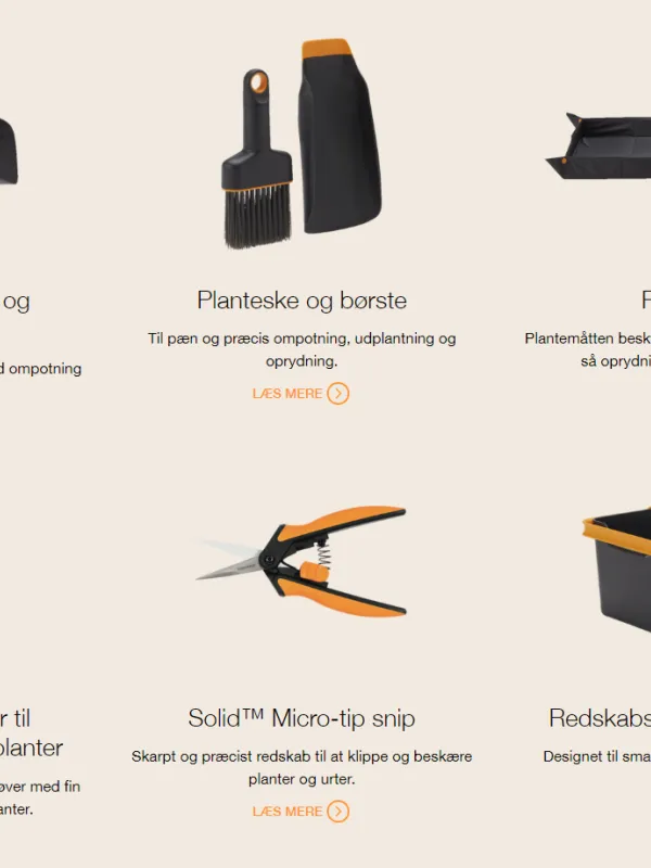 Produkt Fiskars havepakke stor 9 dele Billede