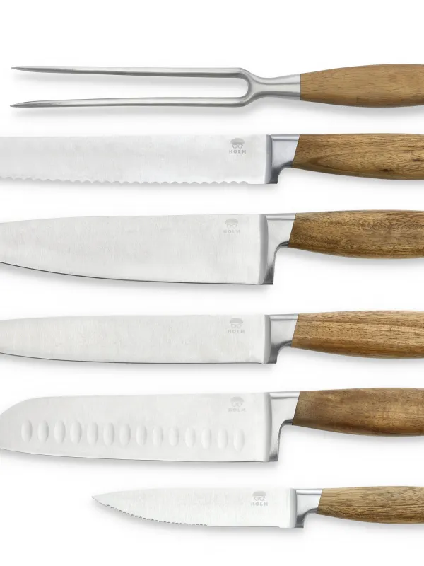 Produkt HOLM Knivsæt 6 dele i FSC certificeret akacietræ Billede