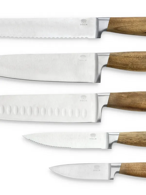 Produkt HOLM Knivsæt 5 dele i FSC certificeret akacietræ Billede