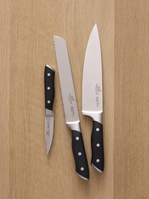 Produkt Lion Sabatier Hercules knivsæt 3 dele, urte-, brød- og kokkekniv Billede