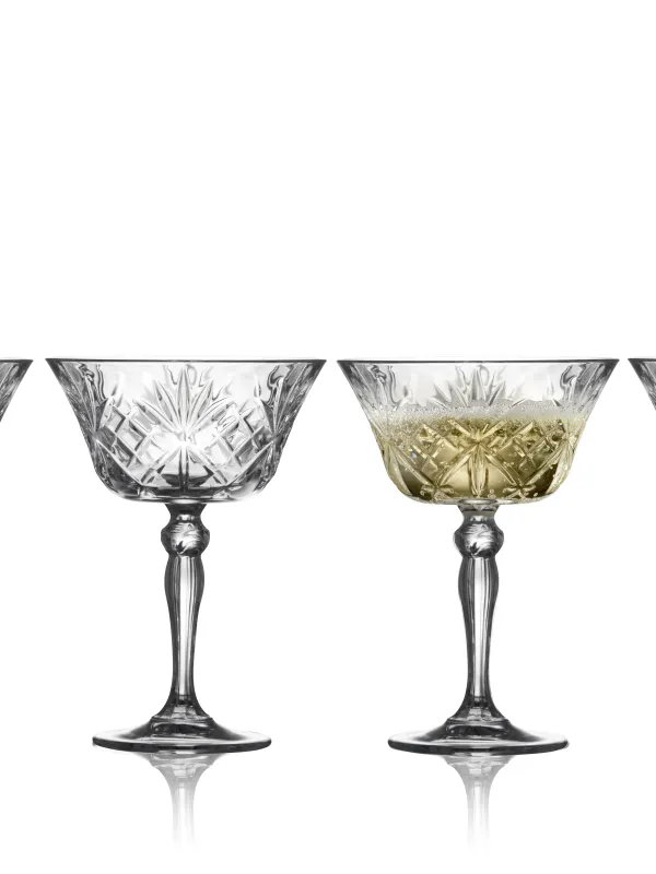 Produkt Lyngby Glas Champagneskål 26 cl 4 stk, Melodia Billede